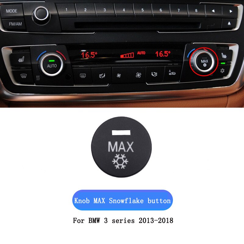 For BMW 3 serie F35 Car Air conditioner Heater Switch button Audio CD Digital Seat heating switch Knob cover Keycaps Trim