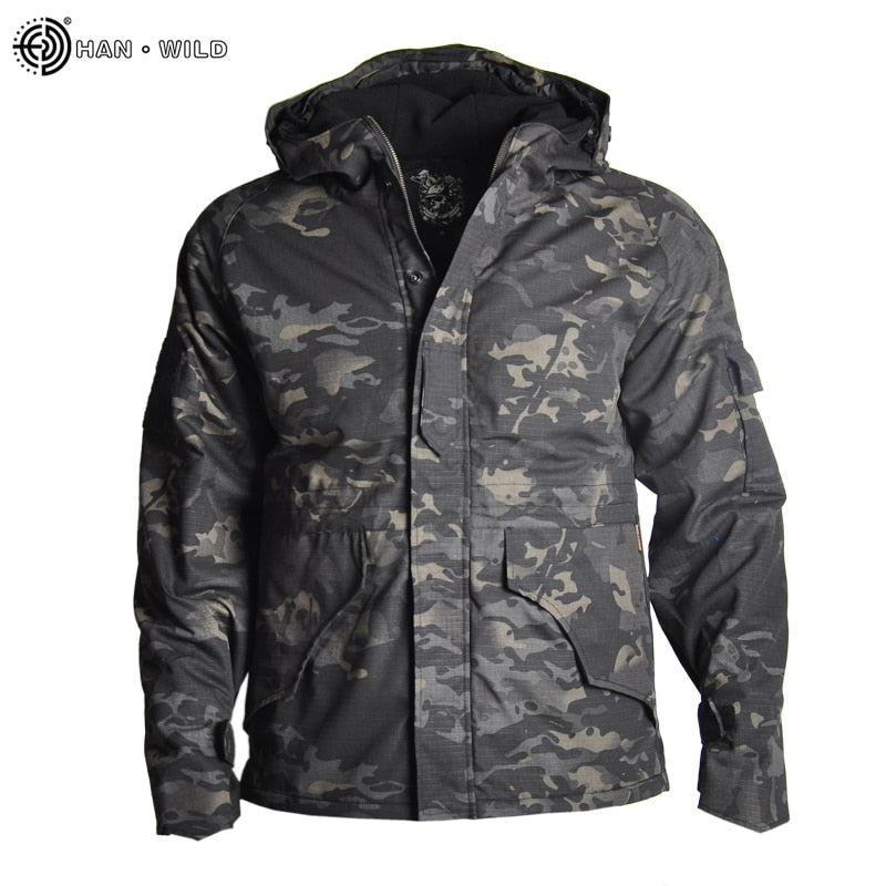 Tactical Jacket Hiking Jackets G8 Men Waterproof Warm Men Hooded Windbreaker Fleece Hunt Clothes Camouflage Army Military Jacket