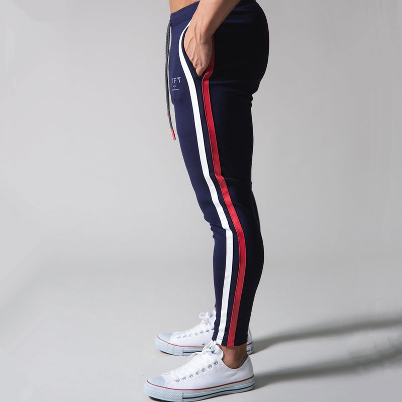 Skinny Joggers Pants Men Running Sweatpants Cotton Track Pants Gym Fitness Sports Trousers Male Bodybuilding Training Bottoms