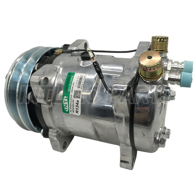 6664 6626 4509 4510 5720 S6626 S6664 Auto air conditioner A/C compressor FOR SANDEN SD5H14 508 12V/24V 2GA 132mm