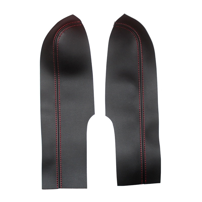 For Honda Civic 8th Gen Sedan 2006 2007 2008 2009 2010 2011 Car Door Handle Armrest Panel Microfiber Leather Cover Trim