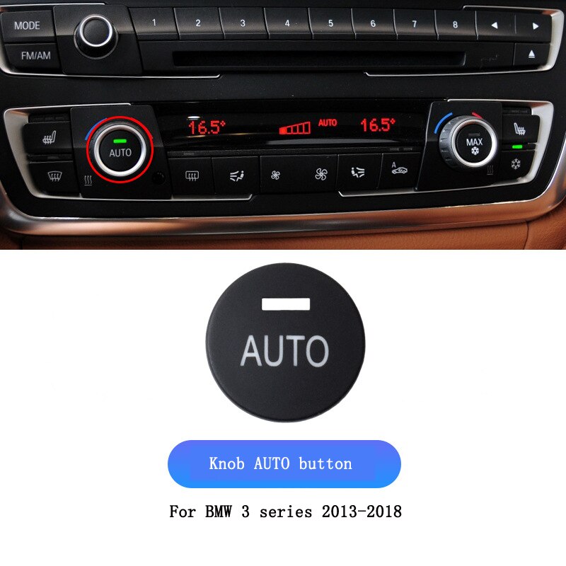 For BMW 3 serie F35 Car Air conditioner Heater Switch button Audio CD Digital Seat heating switch Knob cover Keycaps Trim