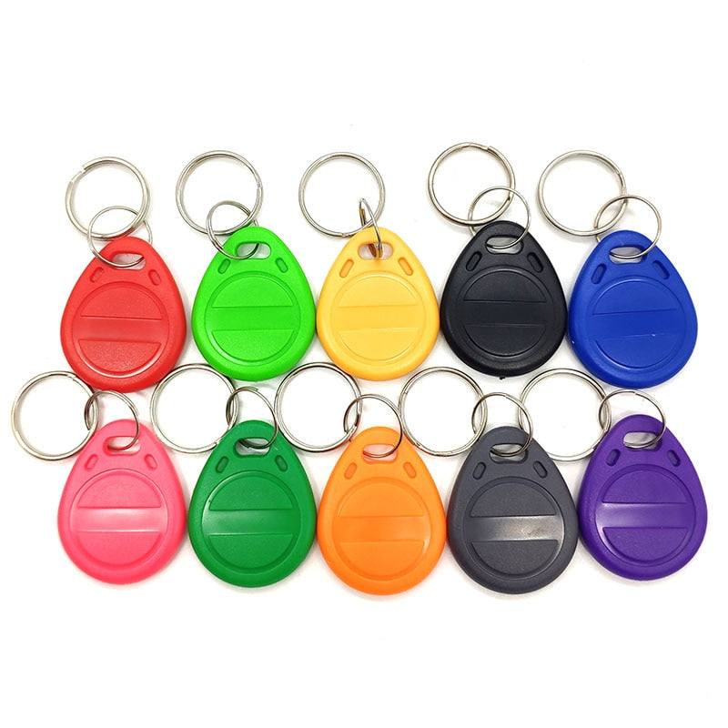 Token/chaveiro Rfid 125khz (100 Unidades) 100pcs EM4305 T5577 Copy Rewritable Writable Rewrite Duplicate RFID Tag Copy EM4100 125KHZ Card Proximity ID Token Keyfobs