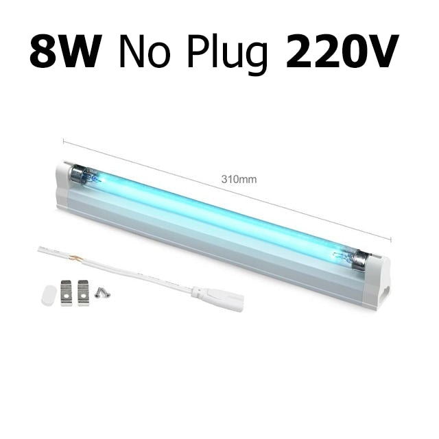 T5 CFL Sterilization UV Quartz Lamp Tube Disinfection UVC Ultraviolet Light Bulb With Ozone 6W 8W 220V 110V Sterilizer for Room