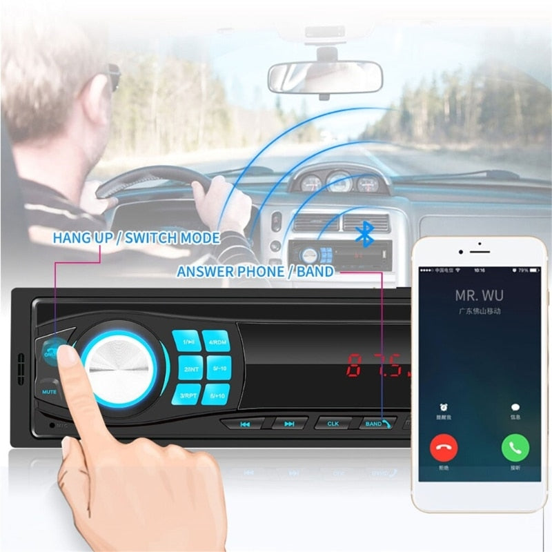 Car 12V Dashboard Tape Recorder FM MP3-Player Bluetooth-compatibe USB Auto Stereo-Audio-Stereo In-dash Radio Electronics