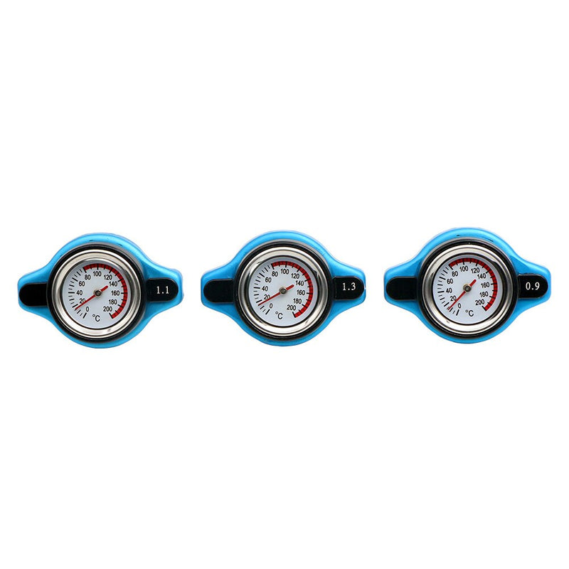 Car Automobile Styling SPSLD Thermo Radiator Cap Tank Cover Water Temperature Gauge with Utility Safe 0.9 Bar/ 1.1 Bar/1.3 Bar