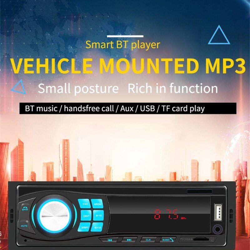 Car 12V Dashboard Tape Recorder FM MP3-Player Bluetooth-compatibe USB Auto Stereo-Audio-Stereo In-dash Radio Electronics