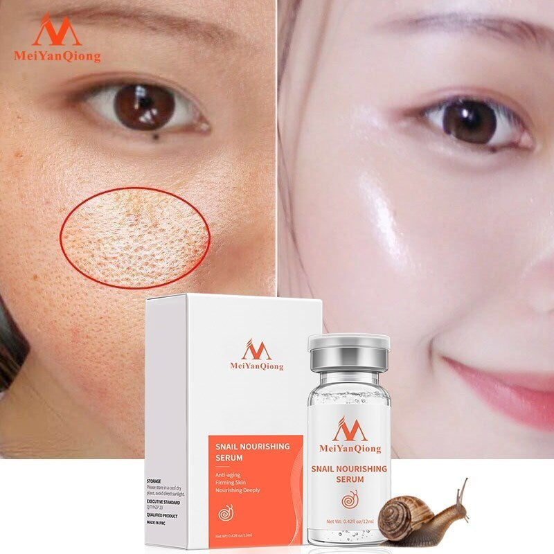 Pore Ampoule Snail100% Essence Hyaluronic Acid Liquid Whitening Spot Essence Shrink Pores Ampoule Anti-acne Regenerative Essence