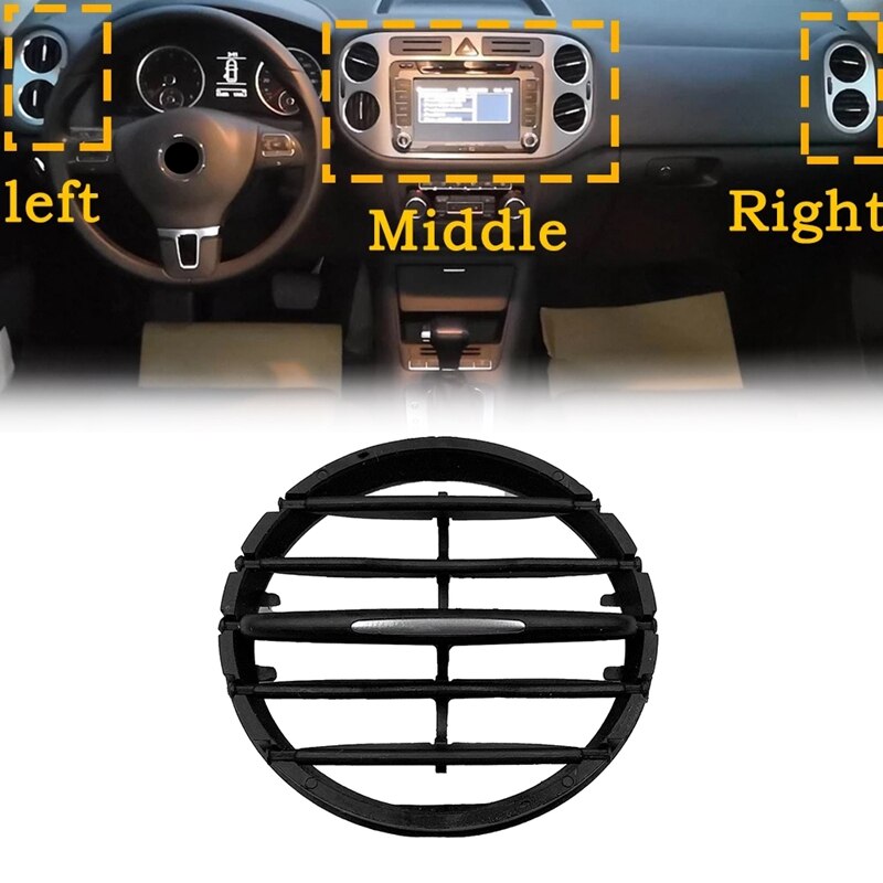 Air Conditioner Instrument Panel For Tiguan 2010-2017 Instrument Desk Outlet Tuyere A/C Air Vent Folding Fittings