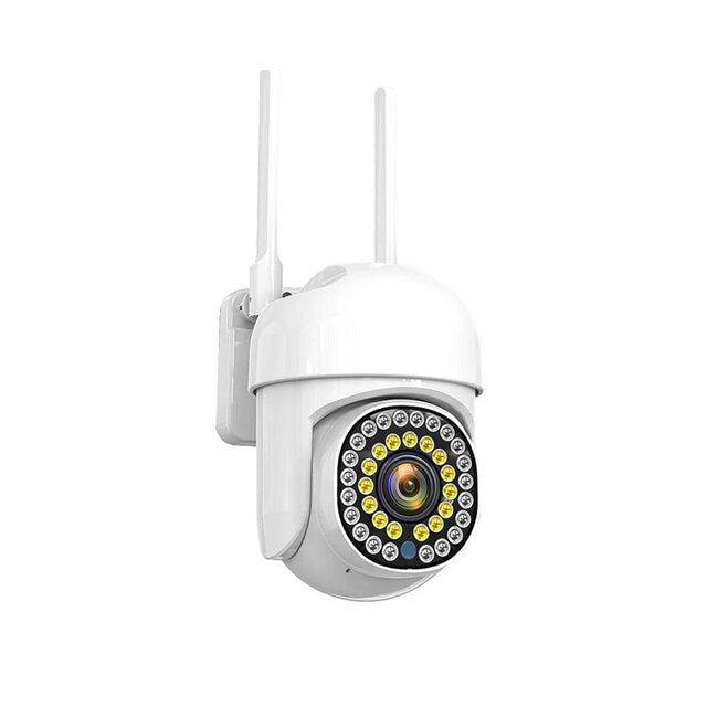 Wifi Security Outdoor Waterproof PTZ Auto Tracking Audio CCTV Surveillance 1080P 360 IP Cameras with Google Home Alexa