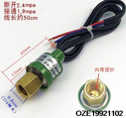 Air Conditioner Refrigeration 0.05-0.15MPA 0.15-0.3MPA 2.2-2.8MPA 1.9-2.4Mpa 3.6-4.2MPA 2 Terminals/Wire Pressure Control Switch