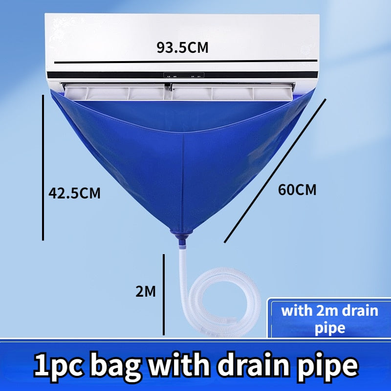 Ac Cleaning Kit Air Conditioner Cleaning Bag with Drain Pipe Ac Cleaner Waterproof  Air Conditioning Washing Set Aircon Tools