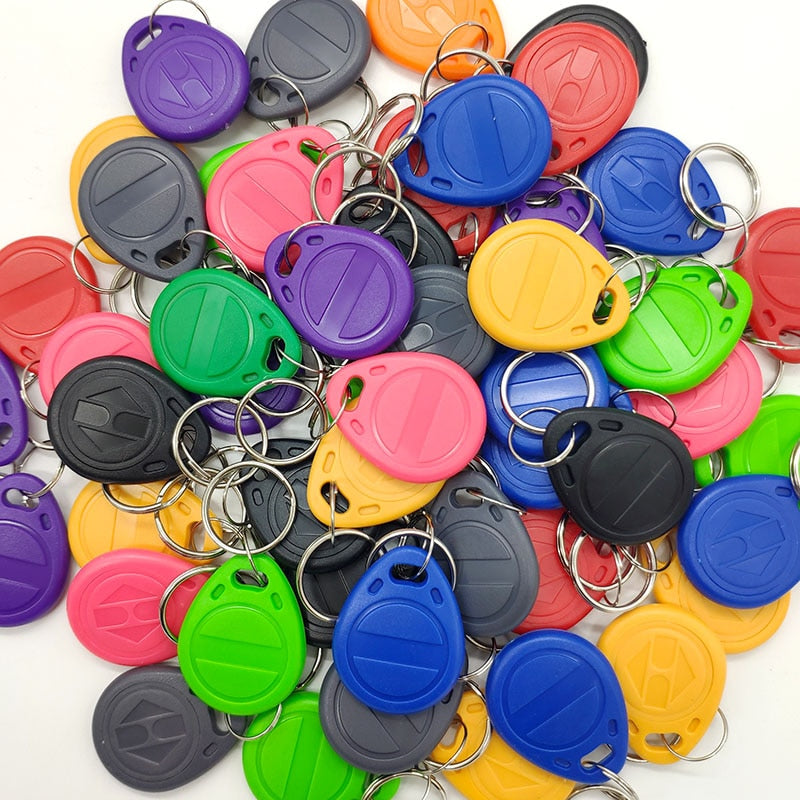 Token/chaveiro Rfid 125khz (100 Unidades) 100pcs EM4305 T5577 Copy Rewritable Writable Rewrite Duplicate RFID Tag Copy EM4100 125KHZ Card Proximity ID Token Keyfobs