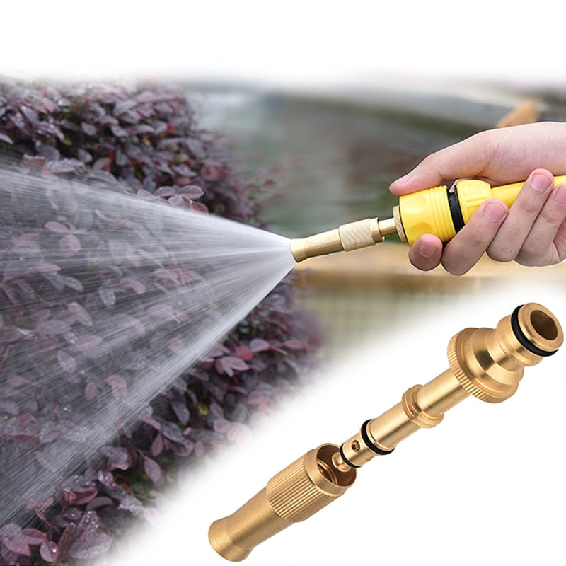 Durable Brass Water Spray Gun Household Car Wash Water Gun Portable Garden Water Gun Hose Car Wash Nozzle